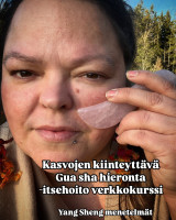 Kasvojen kiinteyttävä GUA SHA hieronta verkkokurssi
