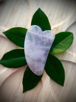 Gua Sha sydän, ruusukvartsi